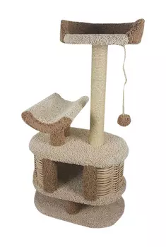 Домик Йорик Пушок ковролин молочный с капучино (1 шт)