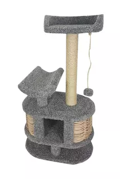 Домик Йорик Пушок ковролин серый (1 шт)