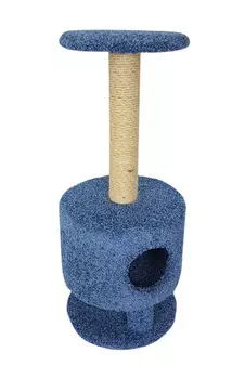 Домик Круглый на ножках Пушок ковролин голубой (1 шт)