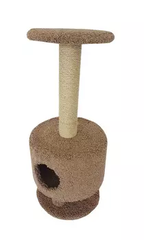 Домик Круглый на ножках Пушок ковролин капучино (1 шт)