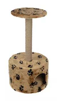 Домик Круглый Пушок мех бежевый с лапками (1 шт)