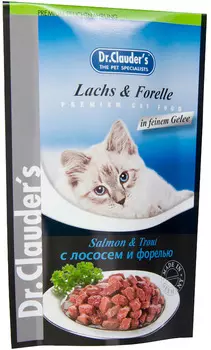 Dr.clauder’s для взрослых кошек с лососем и форелью в желе (100 гр)