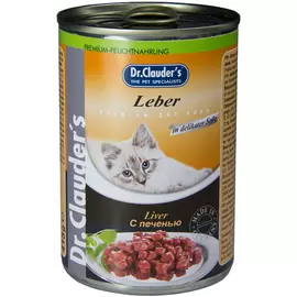 Dr.clauder’s для взрослых кошек с печенью в соусе (415 гр х 12 шт)