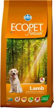 Ecopet Natural Adult Maxi Lamb для взрослых собак крупных пород с чувствительным пищеварением с ягненком (12 + 12 кг)