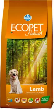 Ecopet Natural Adult Medium Lamb для взрослых собак средних пород с чувствительным пищеварением с ягненком (12 + 12 кг)
