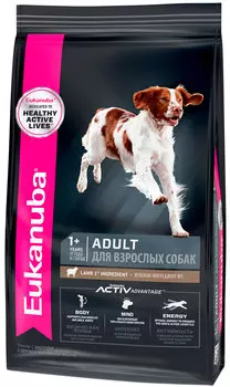 Eukanuba Adult All Breeds Lamb &amp; Rice для взрослых собак всех пород с ягненком и рисом (12 кг)