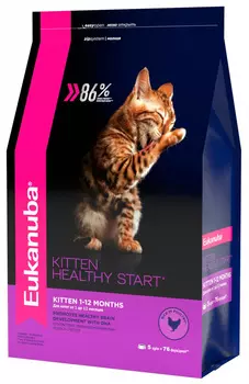 Eukanuba Kitten Healthy Start для котят с птицей (5 кг)