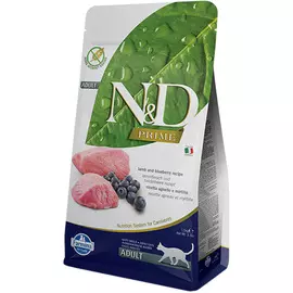 Farmina Cat N&amp;d Prime Lamb &amp; Blueberry беззерновой для взрослых кошек с ягненком и черникой (10 кг)