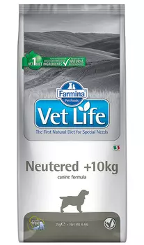 Farmina Vet Life Canin Neutered для взрослых кастрированных и стерилизованных собак весом более 10 кг (2 кг)