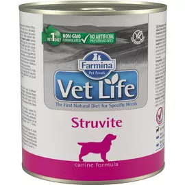 Farmina Vet Life Canin Struvite для взрослых собак при мочекаменной болезни струвиты 300 гр (300 гр х 6 шт)