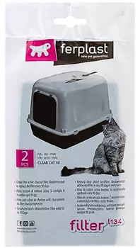 Ferplast L134 фильтр для туалета Clear Cat 10 уп. 2 шт (1 шт)