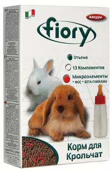 Fiory Puppypellet — Фиори корм-гранулы для крольчат (850 гр)