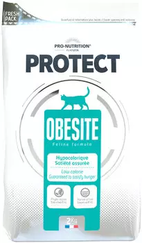 Flatazor Protect Obesite диетический для взрослых кошек всех пород (2 кг)