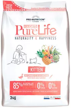 Flatazor Pure Life Kitten для котят (2 + 2 кг)