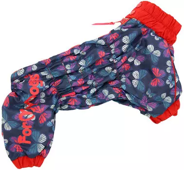 For My Dogs дождевик для собак Бабочки синий для девочек 352ss-2019 F (22)