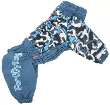 For My Dogs дождевик для собак Камуфляж синий для мальчиков 487ss-2020 M (b2)