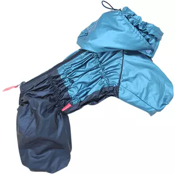 For My Dogs дождевик для собак синий металлик для мальчиков 430ss-2020 M (20)