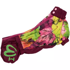 For My Dogs дождевик для вельш-корги Листья бордовый для девочек 296ss-2018 Fw (k39)