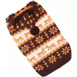 For My Dogs джемпер для собак коричневый Fw663-2018 (8-10)