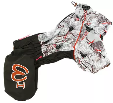 For My Dogs комбинезон для собак Аисты коричневый для мальчиков Fw849-2020 M (10)