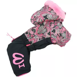 For My Dogs комбинезон для собак черно/розовый для девочек Fw680-2019 F (20)