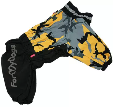 For My Dogs комбинезон для собак черно/желтый для девочек Fw898-2020 F (b2)