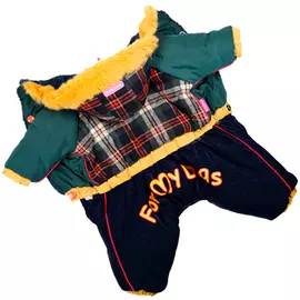 For My Dogs комбинезон для собак Клетка синий для мальчиков Fw242-2014 M (10)