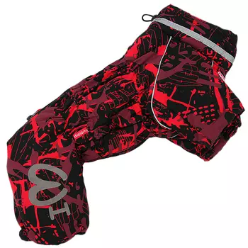 For My Dogs комбинезон для собак красный/черный для девочек Fw851-2020 F (14)