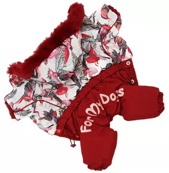 For My Dogs комбинезон для собак красный для девочек Fw863-2020 F (10)