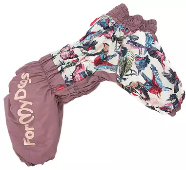 For My Dogs комбинезон для собак Птички лиловый для девочек Fw891-2020 F (d1)