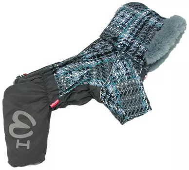 For My Dogs комбинезон для собак серый для мальчиков Fw840-2020 M (12)