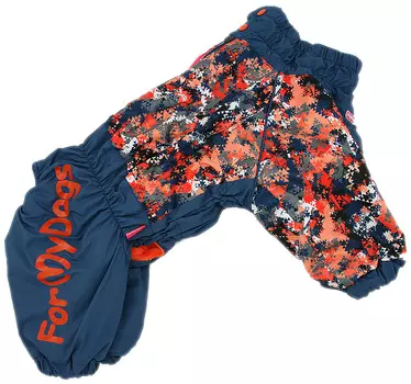 For My Dogs комбинезон для собак синий/оранж для мальчиков Fw902-2020 M (d1)