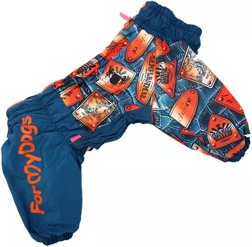 For My Dogs комбинезон для собак синий/оранжевый для мальчиков Fw775-2019 M (a2)