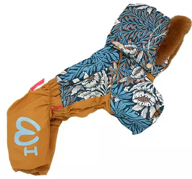 For My Dogs комбинезон для собак терракот/голубой для мальчиков Fw838-2020 M (12)
