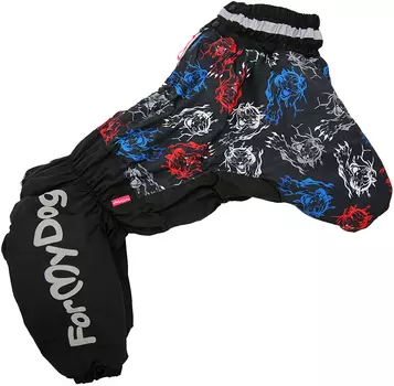For My Dogs комбинезон для собак Тигры черный для мальчиков Fw570-2018 M (a1)