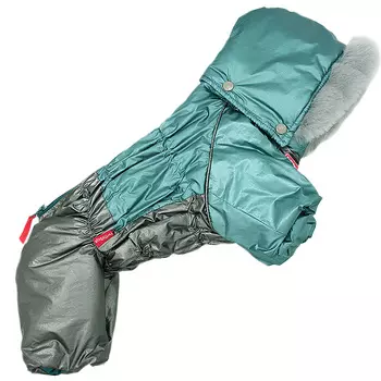 For My Dogs комбинезон для собак зеленый/графит металлик для мальчиков Fw916-2020 M (12)