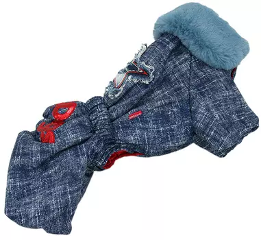 For My Dogs комбинезон для собак Звезда деним синий для девочек Fw934-2020 F (18)