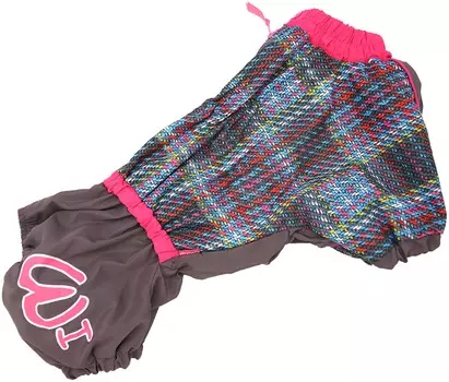 For My Dogs комбинезон для вельш-корги серо/розовый для девочек Fw750-2019 Fw (k39)