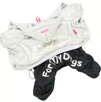 For My Dogs костюм для собак утепленный серебристый Fw820-2019 (12)
