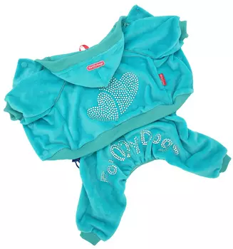 For My Dogs костюм для собак велюр бирюзовый 492ss-2020 Gr (20)