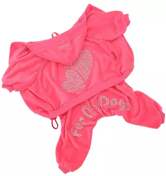For My Dogs костюм для собак велюр розовый 492ss-2020 P (12Chh)