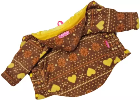 For My Dogs куртка для собак коричневая флис Fw812-2019 Br (20)