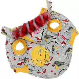 For My Dogs куртка для собак Снегири желто/серая Fw596-2018 (16)