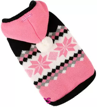 For My Dogs куртка для собак вязаная черно/розовая Fw658-2018 (16-18)