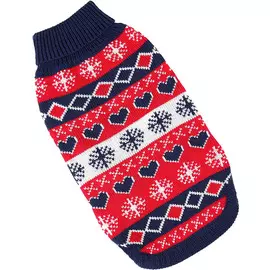 For My Dogs свитер для собак Орнамент красный Fw644-2018 (14-16)