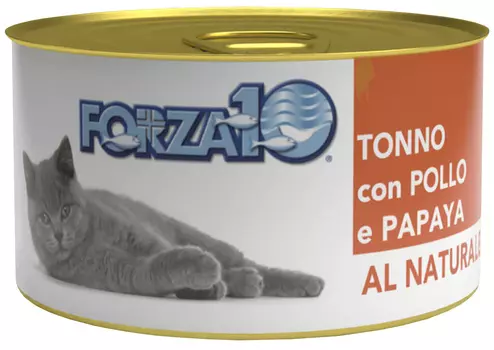 Forza10 Cat Al Naturale для взрослых кошек с тунцом, курицей и папайей (75 гр х 24 шт)