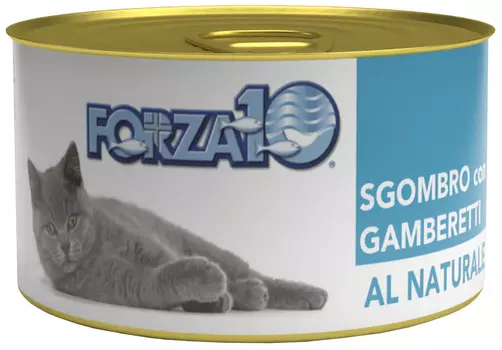 Forza10 Cat Al Naturale для взрослых кошек со скумбрией и креветками (75 гр х 24 шт)