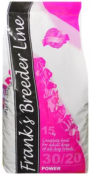 Frank's Progold Breeder Line Dog Adult Power для активных взрослых собак всех пород с курицей (15 кг)