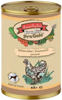 Frank's Progold Dog для взрослых собак со вкусными кусочками курицы (415 гр)