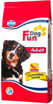 Fun Dog Adult для взрослых собак всех пород с курицей (10 + 10 кг)